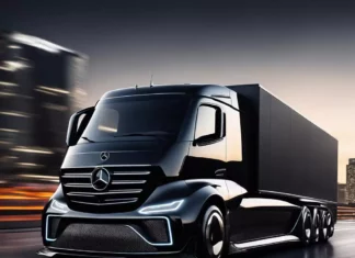 Caminhão Mercedes Targa Black: Uma criação épica Caminhão Mercedes Targa Black