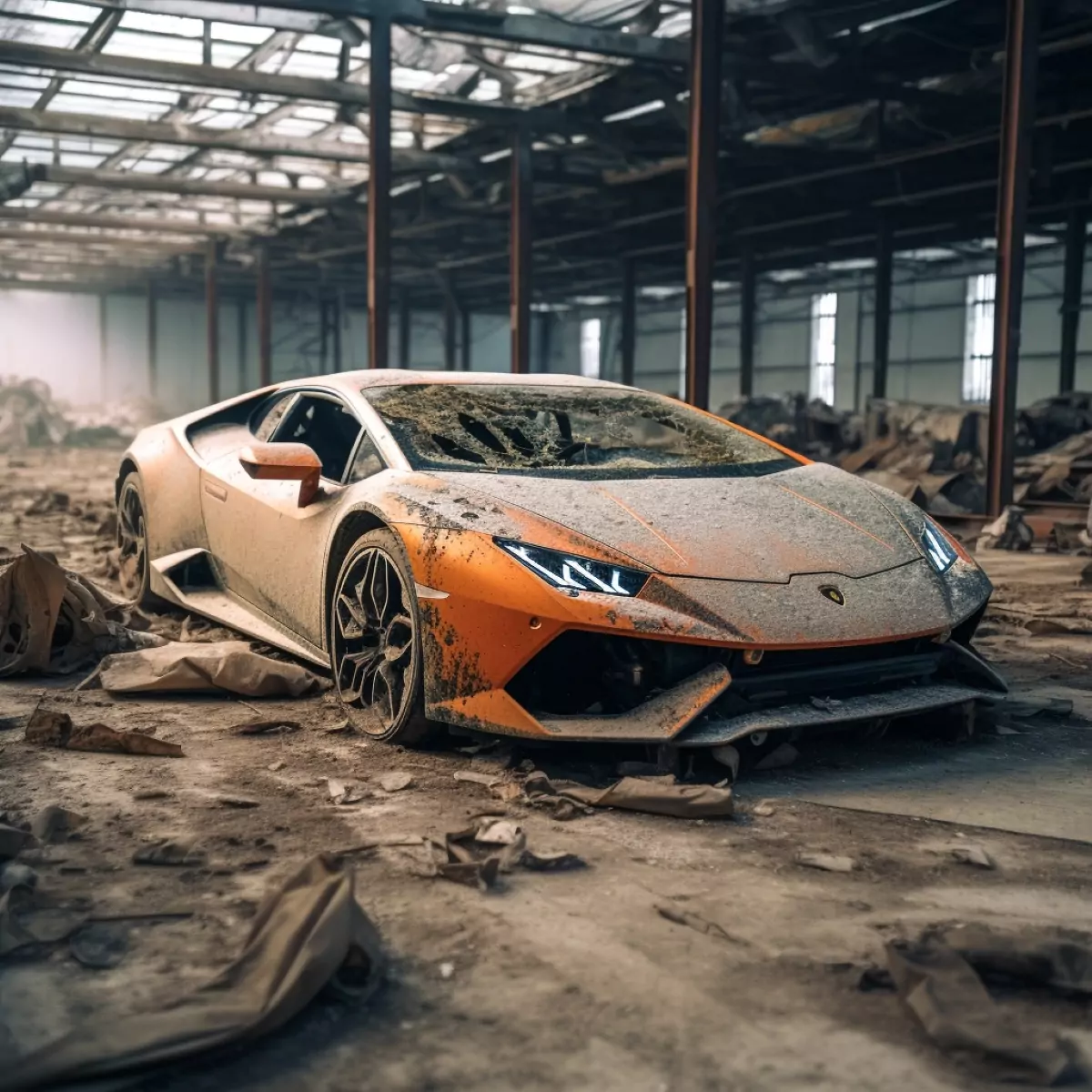 Carro de Luxo Abandonado em Dubai