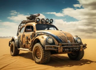 Nostalgia Reinventada: VW Fusca Mad Max e a Fusão de Duas Eras VW Fusca Mad Max