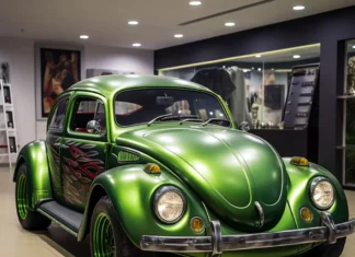 Novo Fusca Vintage Green: O Ícone Modernizado VW Fusca Vintage Green / Foto: Planet Cars