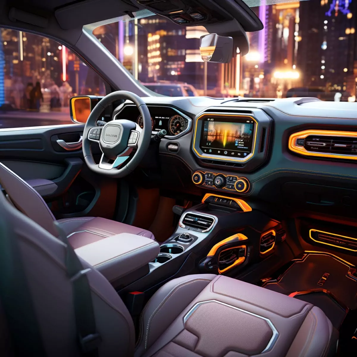 Interior do Jeep Renegade Off-Road Concept / Foto Projeção: Planet Cars