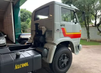 VW 22-160 1987 à Álcool: Clássico Caminhão Segue 0km Caminhão VW 22-160 / Foto: Reginaldo de Campinas