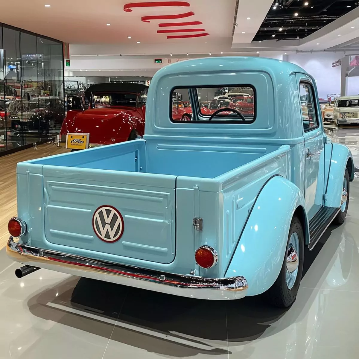 VW Fusca Light Blue / Foto Projeção: Mundo Fixa