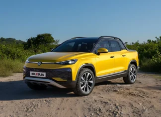 VW Tukan 2027: O que esperar da nova concorrente da Fiat Toro? VW Tukan 2027 (Foto: Kolesa.ru)